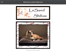 Tablet Screenshot of lesandshibainu.com